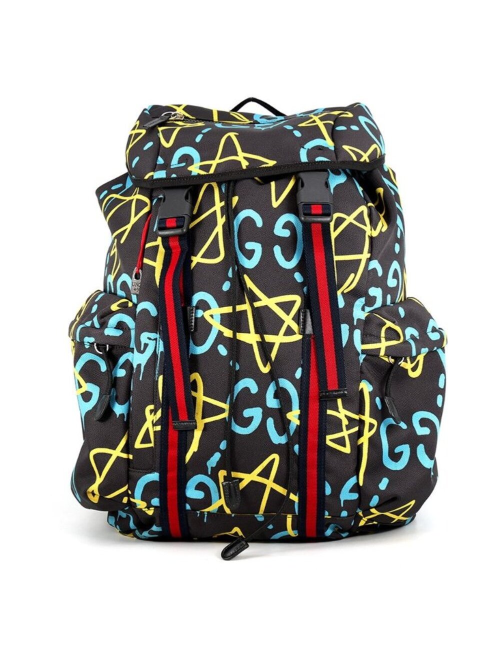 Gucci Backpack Ghost Nylon Canvas Black